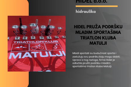 Firma Hidel pruža podršku mladim sportašima triatlon kluba Matulji